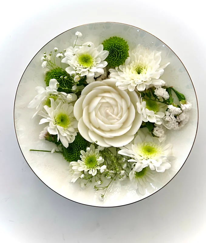 شمع گل پیونی