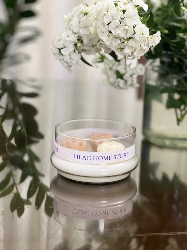 شمع جار غنچه پیونی