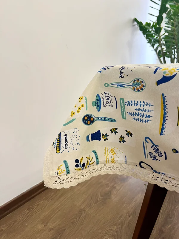 رومیزی طرح آشپزخانه سبز