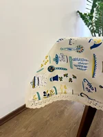 رومیزی طرح آشپزخانه سبز