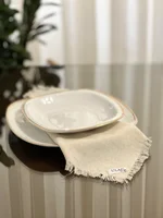 دستمال سفره طرح دور ریش