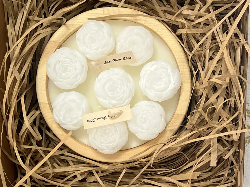 شمع مجموعه چوب و گل کد ۰۴