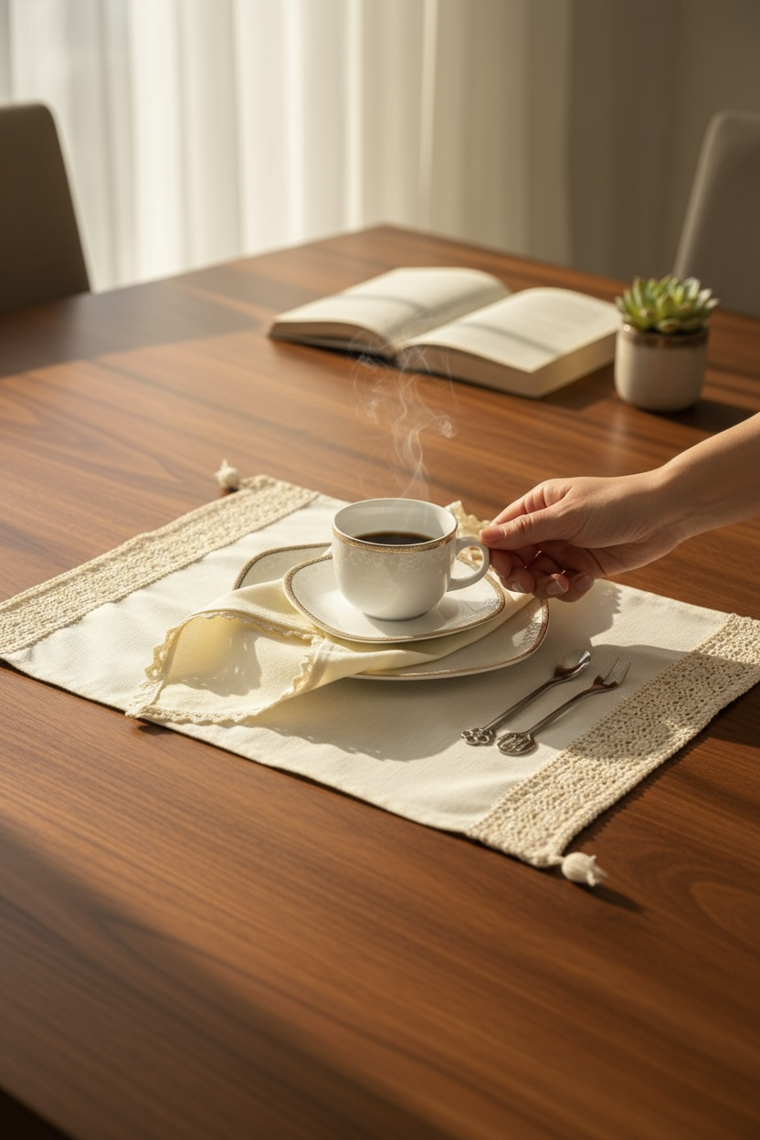 زیر بشقابی طرح خوشه